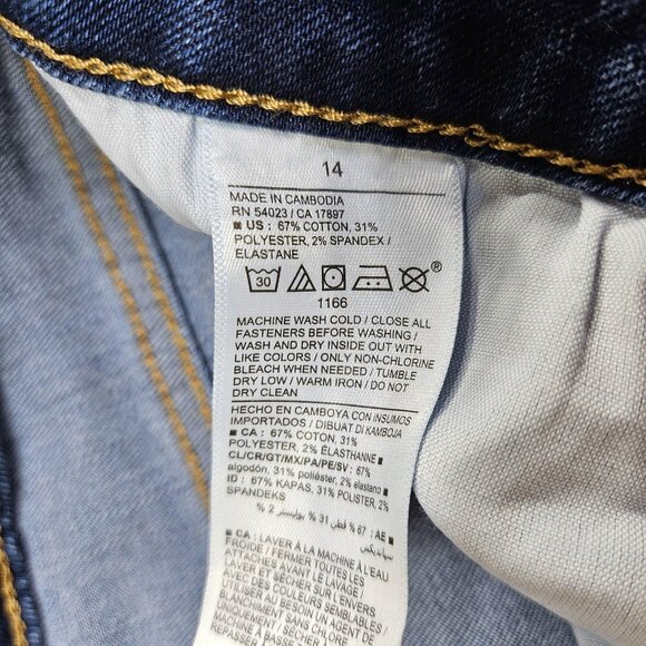 Old Navy Jeans Womens 14 Blue Mid Rise Kicker Boot Cut Stretch Denim Casual - Picture 6 of 11